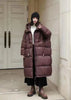 Women 90% White Duck Down Jacket With Hooded Loose Oversize Long Puffer Coat Autumn Winter Warm Outwear Female Parkas