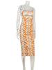Pattern Printed Zipper Camisole V Neck Bodycon Sexy Club Woemn Party Dresses Female Skinny Elegant Outfits Robes