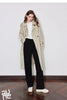 Women Casual Pants Autumn and Winter Mid Waist Workwear Style Straight Woolen Pants