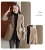 Women Blazer Ladies Grey Coffee Long Sleeve Female Casual Jacket For Autumn Winter Double-Breasted Suit Female Outerwea