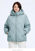 Women's Jacket Winter Plus Size Bio Down Jackets Hooded Quilted Cotton Coat Women Parka Female Clothing Split Hem