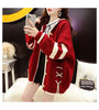Korean Female Hooded Knitting Cardigan Jacket Retro Lazy Wind Women Loose Fit Sweater Outerwear Spring Autumn Lady Knitwear Coat