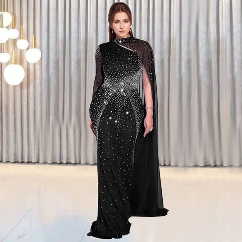African Dresses For Women Elegant Africa Clothing Turkey Wedding Party Long Dress rhinestone party dress Outfits