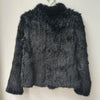 Winter Women Turtle neck Warm Knitted Natural Fur coat Long Sleeve Female Warm Winter Genuine Fur Jacket Thick Outwear