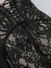 White Birthday Dress for Women Women's Elegant Dresses Autumn Pleated Evening Gowns Lace Patchwork Party Clothes
