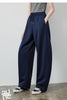 Women's Soft Cotton Curved Leg Long Pants Fall High Waist Drawstring Loose Wide Leg Pear Shape Friendly