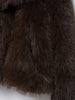Casual Brown Thick Fur Jackets Women Long Sleeve V Neck Autumn Winter Faux Fur Coats Streetwear Outwears