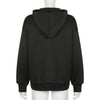Y2K Gothic Butterfly Print Zip Up Women Hoodies Winter Grunge Skeleton Sweatshirt Casual Hooded Jacket Streetwear Hoodie