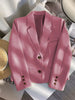 Black Cropped Blazers Woman Outerwear All-match Notched Collar Crop Jacket Women Korean Chic Single-breasted Suit Coat