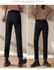 Spring Winter Plus Velvet Women Jeans Button High Waist Solid Pants Pockets Thicken Casual Straight Trousers