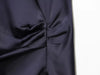 Satin dresses women's clothing back zip hem lace patchwork slit sexy nightclub mini dress chic French Evening