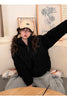 Women Parkas Turtleneck Full Sleeve Thick Coats Short Coat Solid Zipper Spliced Jackets Pocket Casual Elegant Lady Winter
