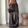 Lightweight Floral Print Oversized Coat & Square Scarf Skirt & Long Pants For Women Lady Holiday Streetwear Outfits