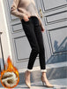 Winter Fleece Lined Denim Pencil Pants Women Thicken Warm Lamb Fluff Jeans High Waist Slim Vaqueros Big Size 34 Kot Pantolon