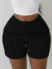 Women Sporty Activewear Draped Shorts Yoga Jogger Elastic Shorts