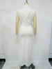 Women O-neck High Split Ruched Stacked Bodycon Midi Maxi Dress Evening Party Club Vestidos Sexy Chic Long Dresses