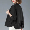 Single-breasted Solid Color Jackets Tops Female Spring All-match Loose Casual Long Sleeve Pockets Coats Women's Clothing