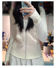 Streetwear Black Hoodie Coat Women's Clothing Hooded Zipper Slim Fit Y2k Jackets Casual Sweatshirts Tops Ropa Mujer