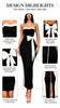 Ladies Elegant Color Block Knot Design One Shoulder Dress Stylish Graceful Versatile Butterfly Bow Dress for Women