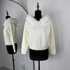 Slim Knit Cardigan Hoodies Women Autumn Solid Long Sleeve Sweater Coats Winter Street Vintage Basic Hoodie
