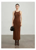 French Knitted Set Dress Women's Early Autumn Woolen Hoodie Strap Skirt Two Piece Set