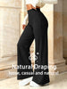 Korean High-Waisted Full-Length Wide-Leg Straight-Leg Casual Pants Women's Daily Office Commute Wear Ladies' Pants