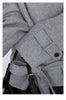 Women Korean Coat Loose Casual Woolen Single-sided Detachable Collar Female Overcoat Ladies Jacket Autumn Winter