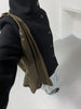 Women's Minimalist Retro Stand up Collar Thick Coat, Asymmetrical Button Decoration, Slim Fit Long Sleeved Top, Winter