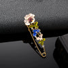 Rhinestone Flowers Imitation Pearl Brooches Women Sparkling Zircon Bowknot Brooch Pin Scarf Coat Suit Accessories Jewelry
