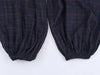 Women's Autumn Versatile Bloomers Plaid Printed Loose Pants Female High-Waist Drawstring Casual Trousers