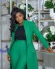 Women's Set Full Sleeve X-Long Blazer Coat+ Long Pant Suit Spring Streetwear Two 2 Piece Set Africa OL Work Outfits