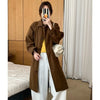 Color Patchwork Long-sleeved Coats for Women Spring and Autumn Korean Style Long Coats