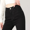 Women's Slim Skinny Jeans Comfortable Stretch Casual Solid Colours Pencil Pants Female Black Denim Trousers