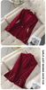 Women Blazer Ladies Red Khaki Black Long Sleeve Blazer Female Casual Business Jacket Autumn Velvet Suit Female Outerwear