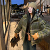 Plaid Print Cotton-Padded Jacket Women Winter Thicken Warm Puffy Bread Clothing Korean Retro Student Down Cotton Parkas Street