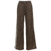 Casual Leopard Print Pants Women Fall Sporty Patchwork Stripes Autumn Basic Streetwear Hipster Loose Trousers