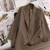 Spring Design with Belt Women's Blazers Korean Streetwear Long Sleeve Blazer Jacket Notched Collar Suit Coat