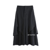 Korean Woman Pants Black Loose False Two-piece Wide Legs Pants Ladies Casual Streetwear Hurajuku Trousers Ladies