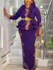 Elegant Plus Size African Party Dresses for Women Dashiki Ankara Wedding Evening Gown Elegant Muslim Maxi Dress