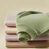 Women's Cashmere Silk Thermal Underwear Thermal Tops Warm Pants Thickened Solid Color Half Turtleneck Long Sleeve Winter Clothes