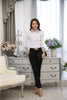 1pcs Woman Four Season Occupation Shirts Lady Casual Long Sleeve Turn-down Collar Shirt Female Working Clothes Formal Dress Tops