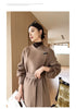 Dual Purpose Collar Wool Coat Horn Button Women 100% Wool Overcoat Double-Layers Autumn Winter Long Jacket Thick Trench Coat #23
