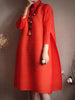 Pleated Classical Vintage Dress Turtleneck Loose High Aesthetic Designer Women Abayas Elegant Clothing