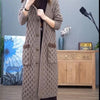 Autumn Winter Stand Collar Loose Women Knitted Cardigan Sweater Jacket Long sleeve Single Breasted Ladies Top