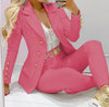 Women's Autumn Clothes Two Piece Set Female Coats and Pants Versatile Casual Long Sleeve Jacket and Trousers Suit