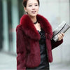 Korean Women Long Sleeved Fur Jacket Ladies High End Faux Fur Short Coat Winter Female Large Size 5XL Plush Outwear