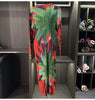 Pleated Floral Printting Women's Dress Autumn Long Sleeve Elastic Casual Famale Clothing 2DB4652