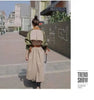 Trench Coat Women's Chic Splicing Color Block Lapel Double Breasted Long Windbreaker Belt Coat Spring 2DA1718