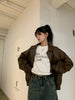 Vintage PU Leather Jacket Women High Street Techwear Oversized Moto Biker Coats BF Punk Loose Casual Cropped Outerwear