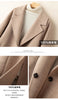 Autumn and Winter Reversible Woolen Coat Women's Mid-Length Small Hepburn Style Woolen Coat Loose